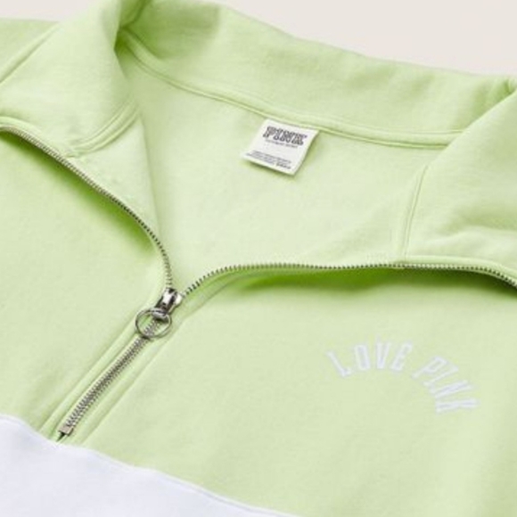 Victoria's Secret Pink - Half Zip Varsity Oversized Sweater - Medium - Picture 5 of 5